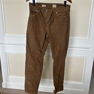 J.Crew Men's Brown Corduroy Pants 31 x 32
